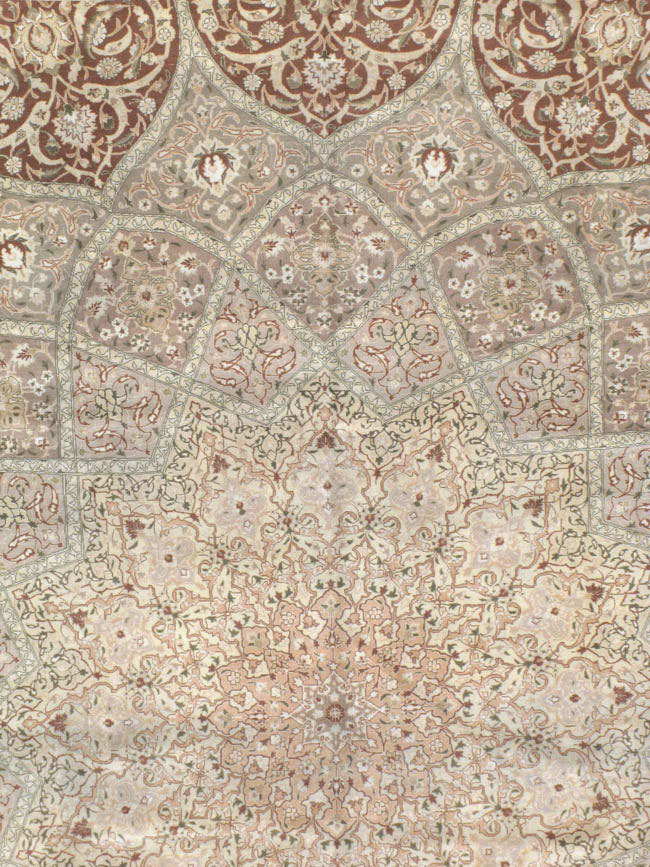 Vintage Persian Tabriz Carpet, No.14064 - Gsblank