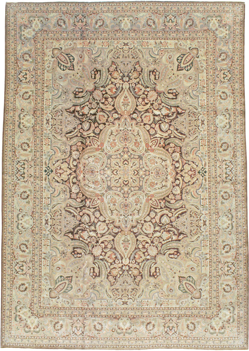 Vintage Persian Tabriz Carpet, No.14066 - Gsblank