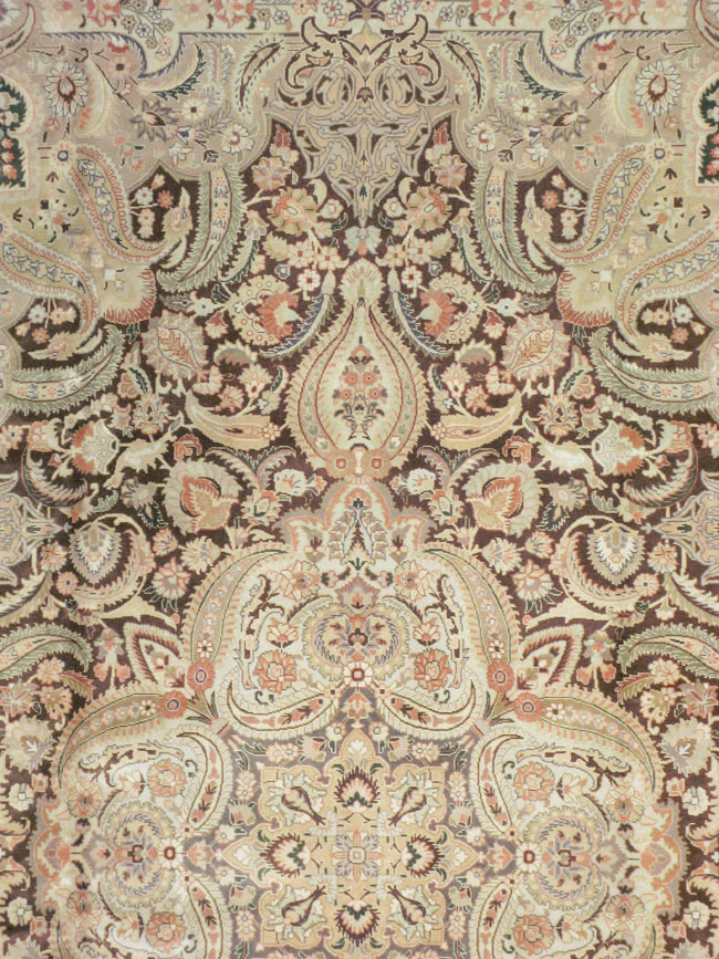 Vintage Persian Tabriz Carpet, No.14066 - Gsblank