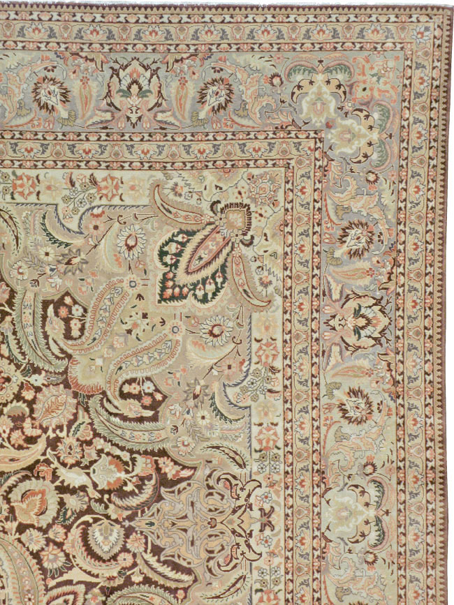 Vintage Persian Tabriz Carpet, No.14066 - Gsblank