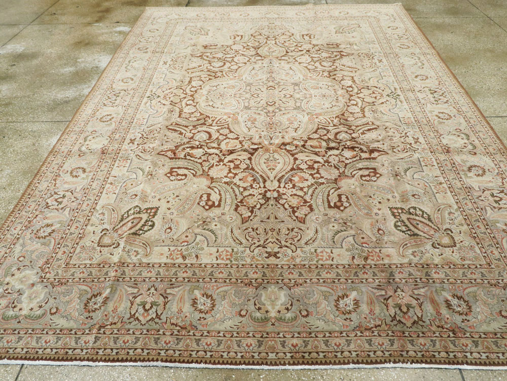 Vintage Persian Tabriz Carpet, No.14066 - Gsblank