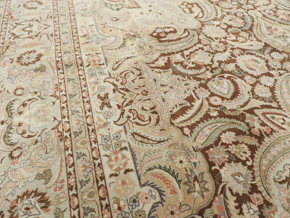 Vintage Persian Tabriz Carpet, No.14066 - Gsblank