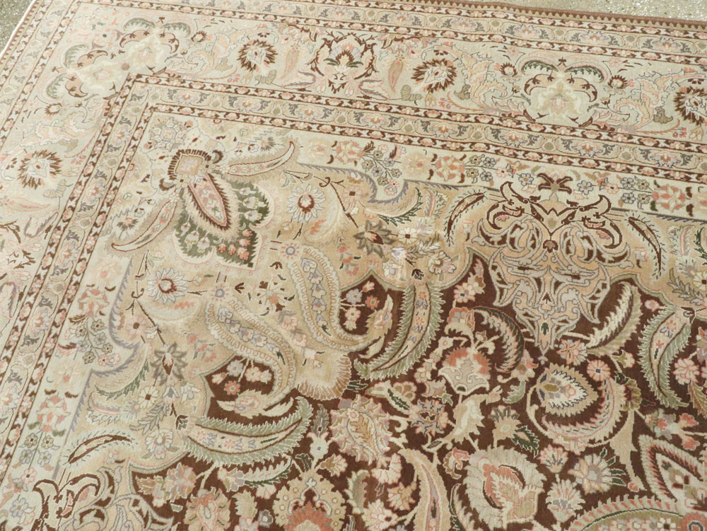 Vintage Persian Tabriz Carpet, No.14066 - Gsblank