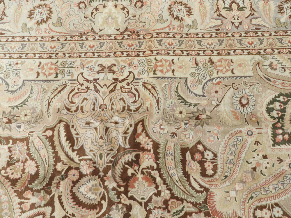 Vintage Persian Tabriz Carpet, No.14066 - Gsblank