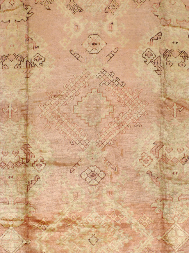 Antique Turkish Oushak Carpet, No.14106 - Gsblank