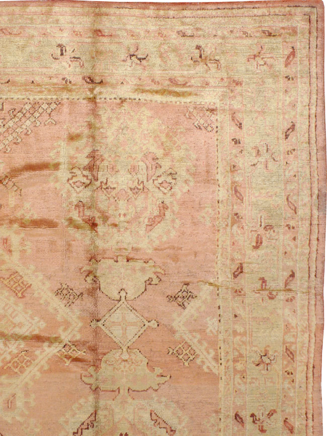 Antique Turkish Oushak Carpet, No.14106 - Gsblank