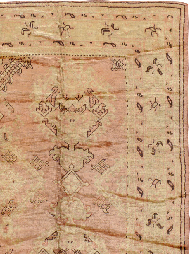 Antique Turkish Oushak Carpet, No.14106 - Gsblank