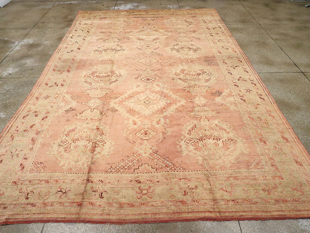 Antique Turkish Oushak Carpet, No.14106 - Gsblank