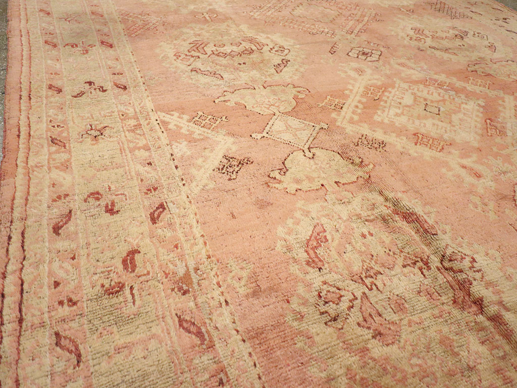 Antique Turkish Oushak Carpet, No.14106 - Gsblank