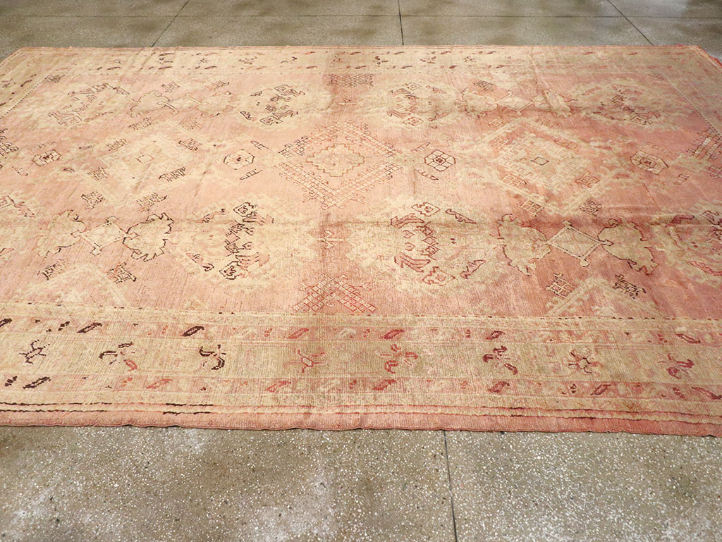 Antique Turkish Oushak Carpet, No.14106 - Gsblank