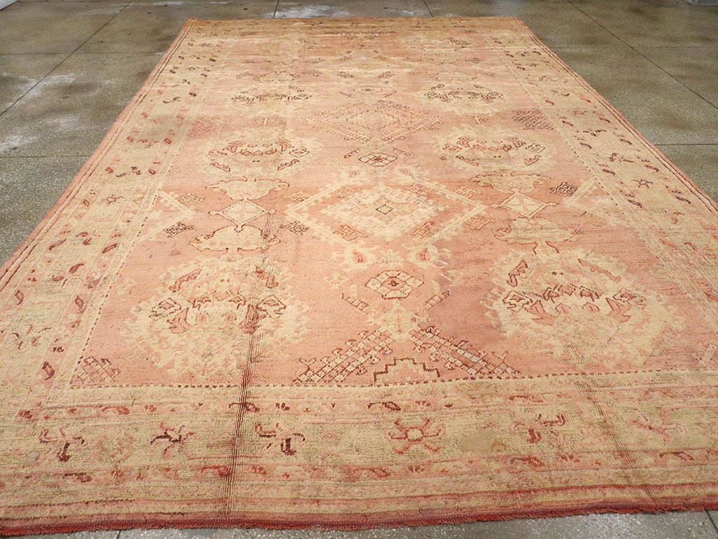 Antique Turkish Oushak Carpet, No.14106 - Gsblank