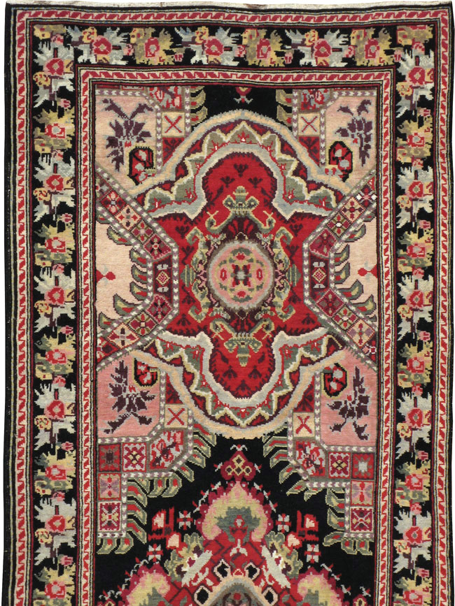 Antique Caucasian Karabagh Runner, No.14123 - Gsblank