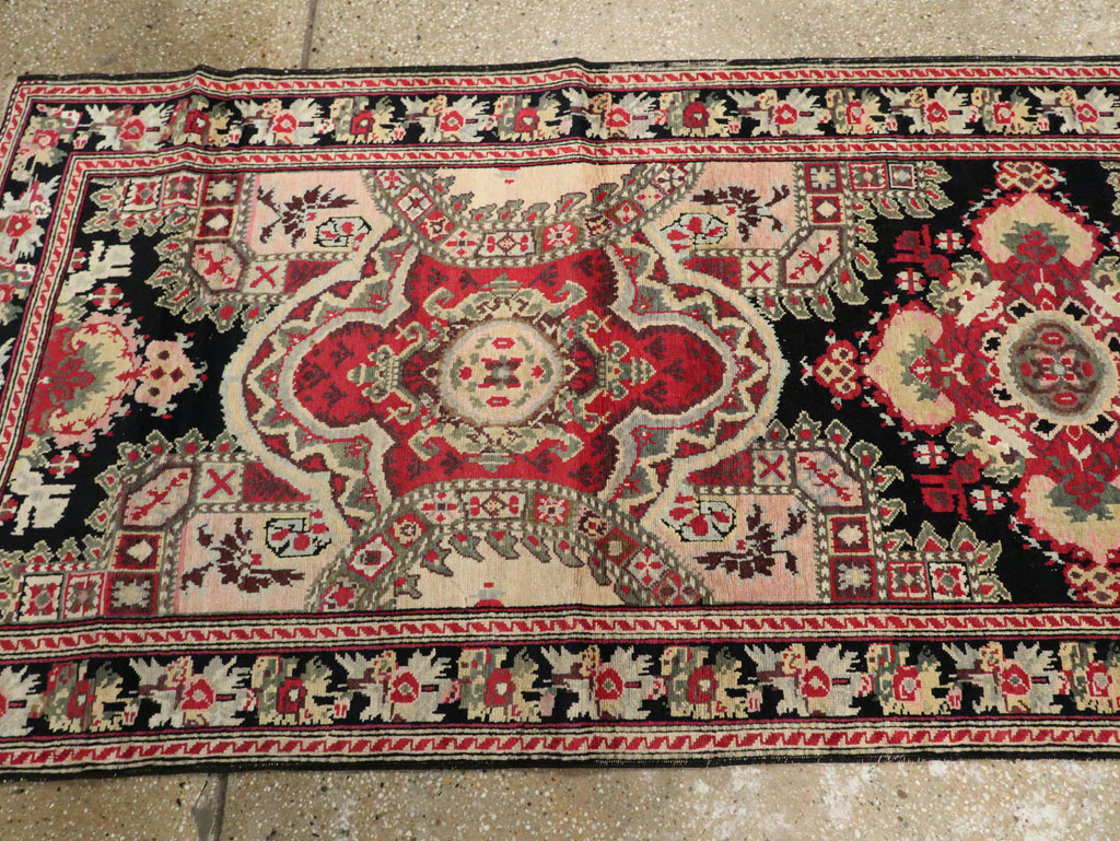 Antique Caucasian Karabagh Runner, No.14123 - Gsblank