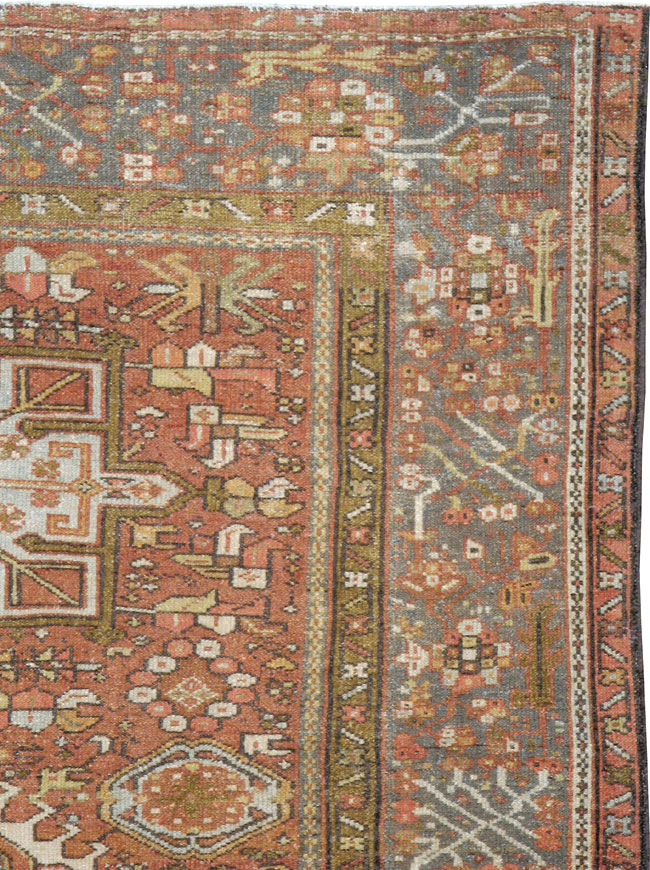 Vintage Persian Karajeh Rug, No.14142 - Gsblank