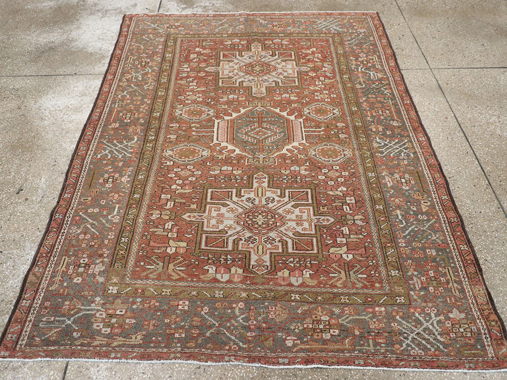 Vintage Persian Karajeh Rug, No.14142 - Gsblank