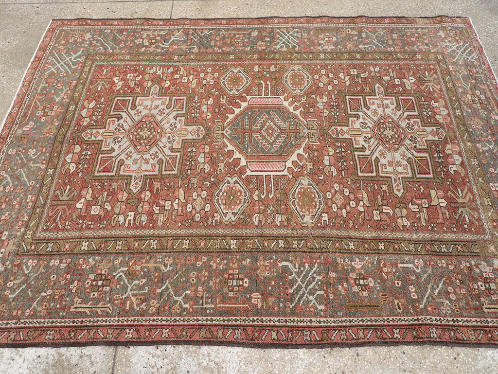 Vintage Persian Karajeh Rug, No.14142 - Gsblank