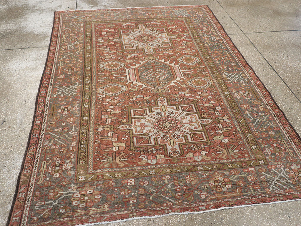 Vintage Persian Karajeh Rug, No.14142 - Gsblank