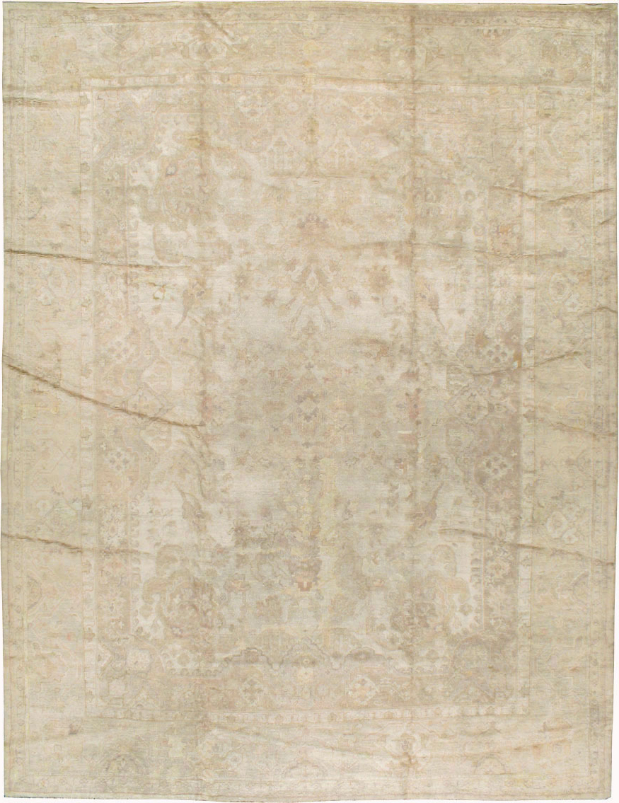 Antique Turkish Oushak Carpet, No.14155 - Gsblank