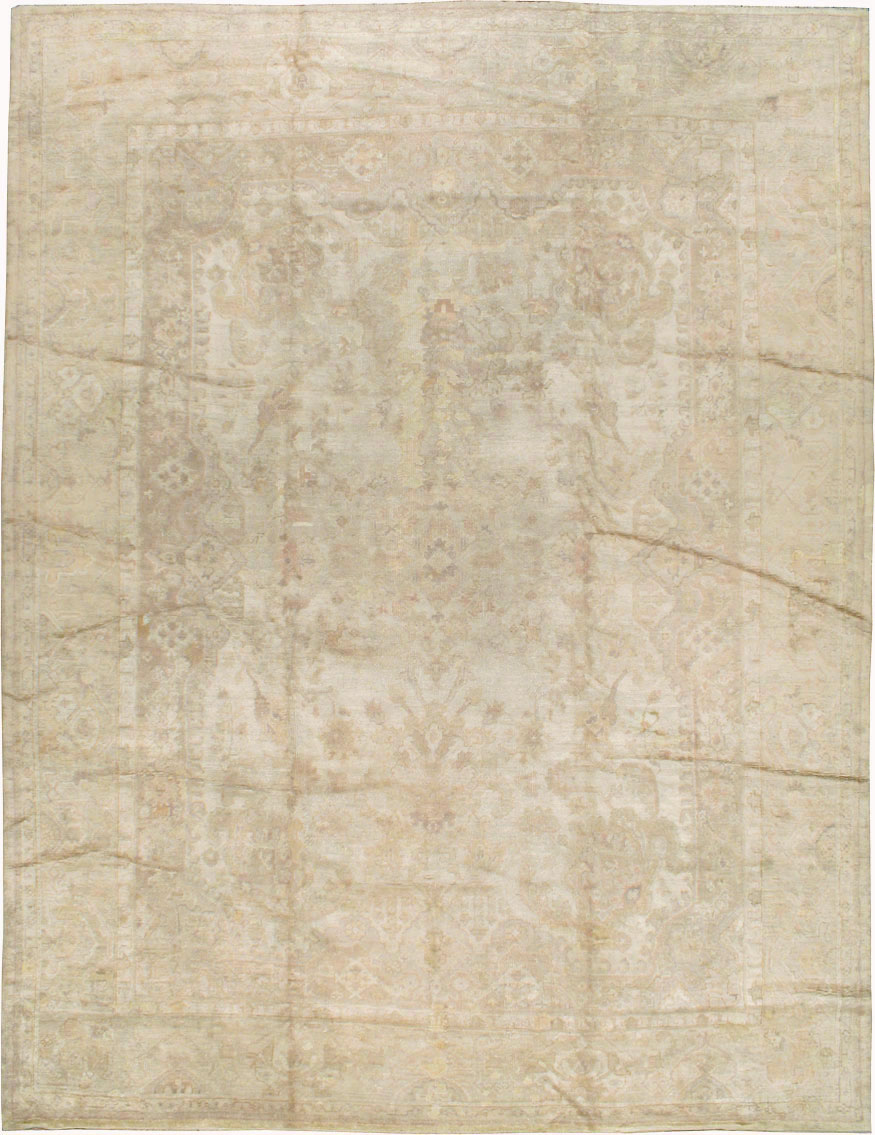Antique Turkish Oushak Carpet, No.14155 - Gsblank