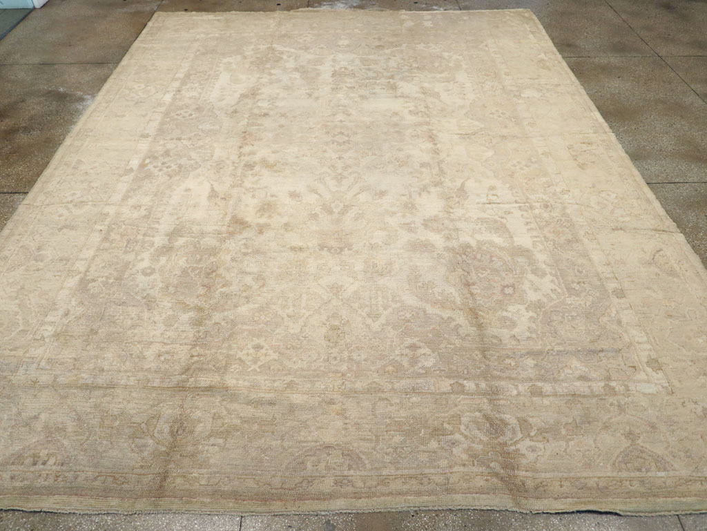 Antique Turkish Oushak Carpet, No.14155 - Gsblank