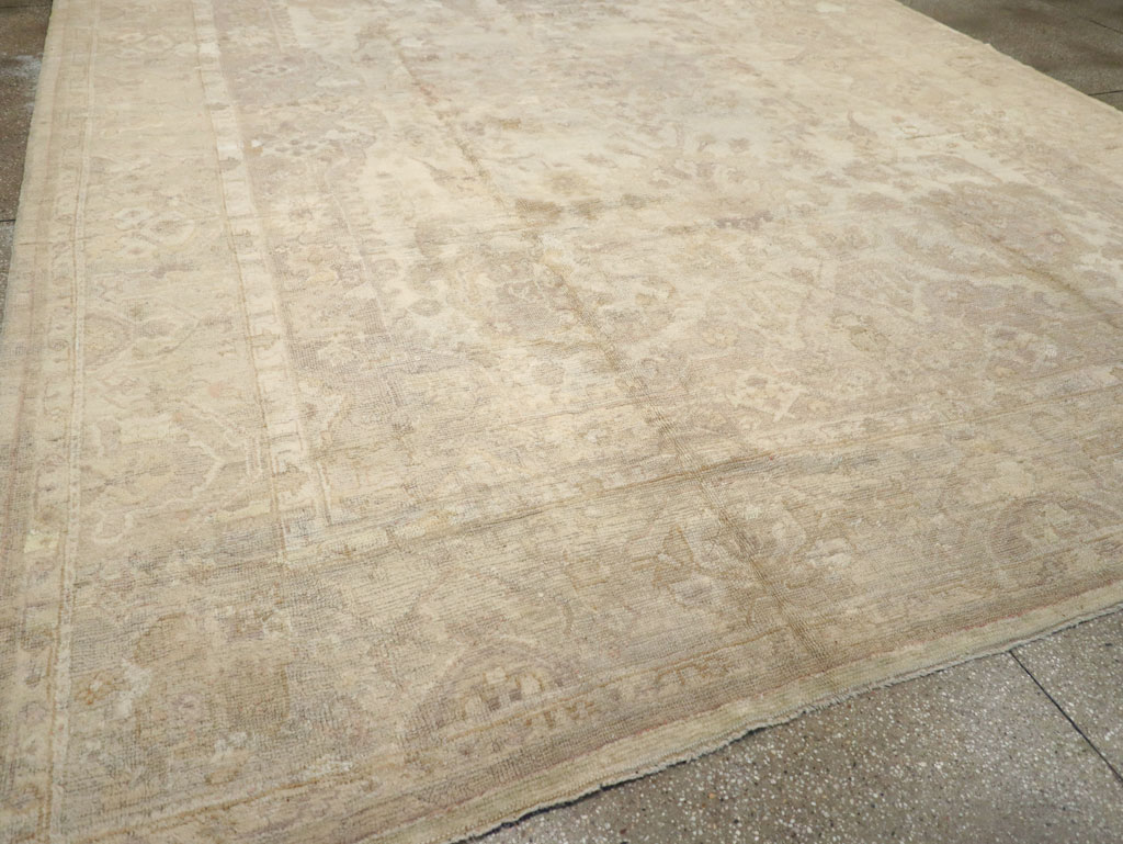 Antique Turkish Oushak Carpet, No.14155 - Gsblank