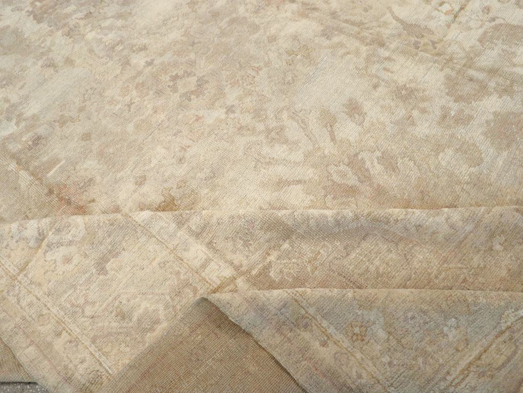 Antique Turkish Oushak Carpet, No.14155 - Gsblank