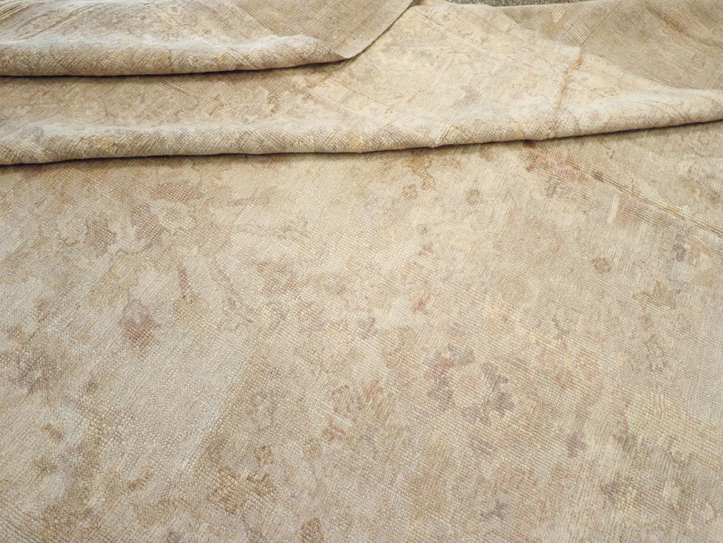 Antique Turkish Oushak Carpet, No.14155 - Gsblank