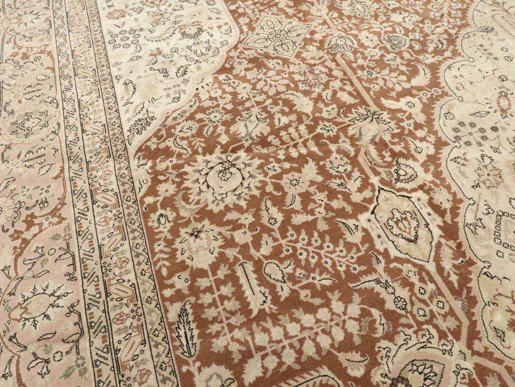 Vintage Persian Tabriz Carpet, No.14173 - Gsblank