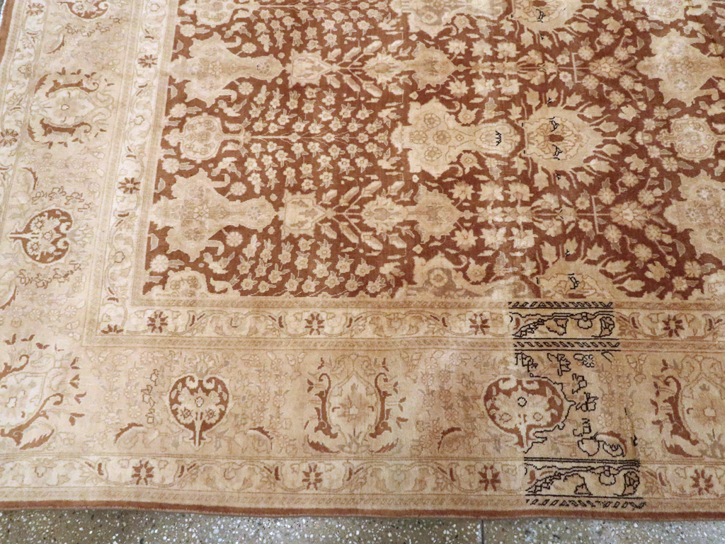 Vintage Persian Tabriz Carpet, No.14177 - Gsblank