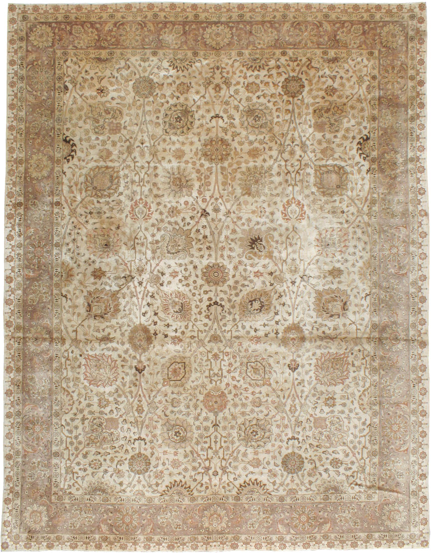 Vintage Persian Tabriz Carpet, No.14183 - Gsblank