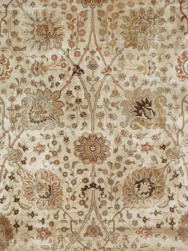 Vintage Persian Tabriz Carpet, No.14183 - Gsblank