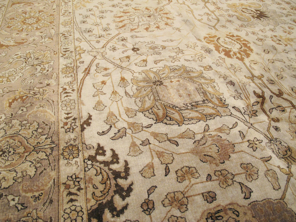 Vintage Persian Tabriz Carpet, No.14183 - Gsblank