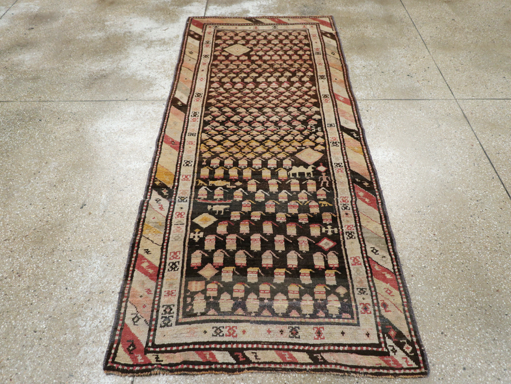 Antique Persian Kurd Rug, No.14205 - Gsblank
