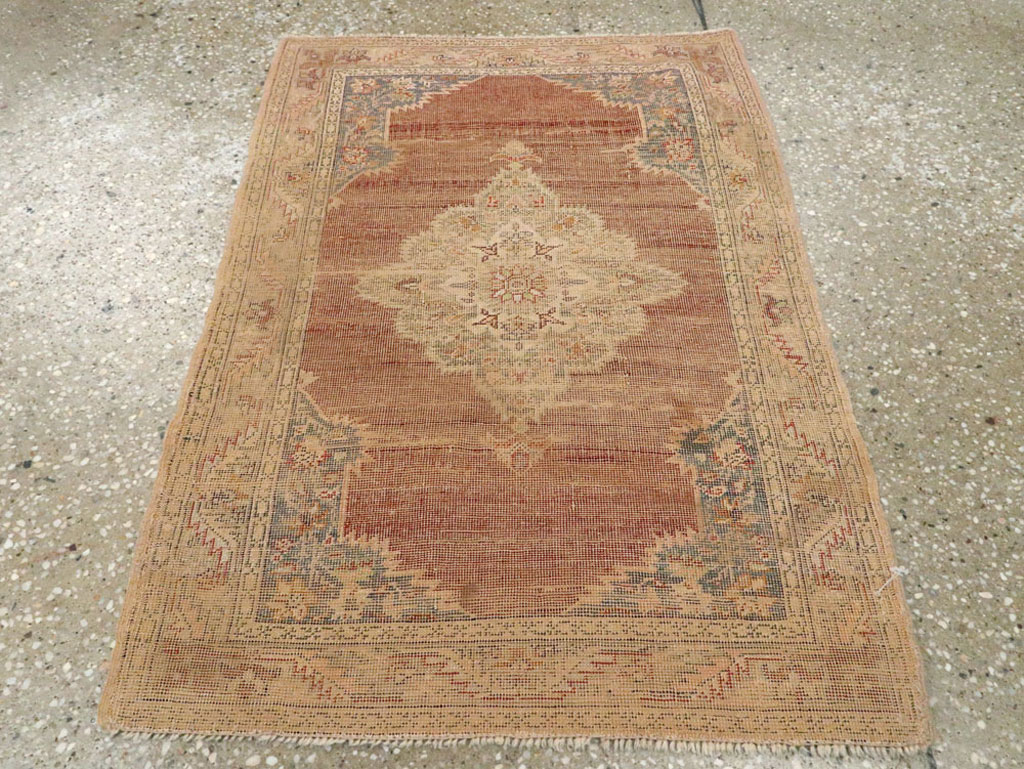 Vintage Turkish Kayseri Rug, No.14231 - Gsblank