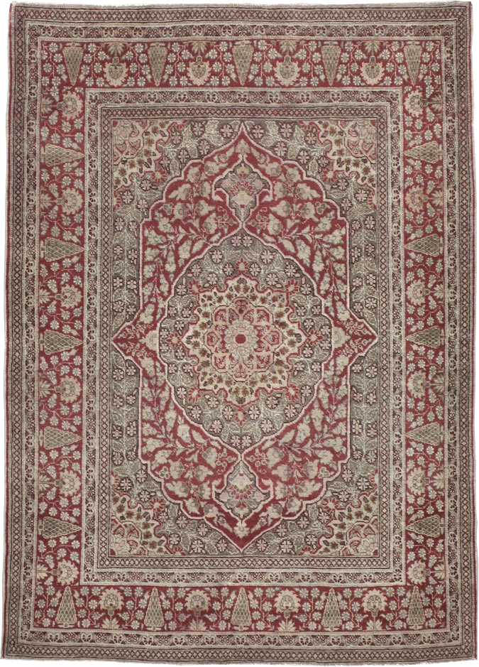 Antique Persian Tabriz Rug, No.14232 - Gsblank