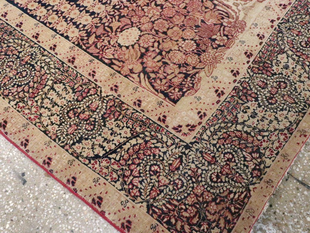 Antique Persian Lavar Kerman Rug, No.14258 - Gsblank