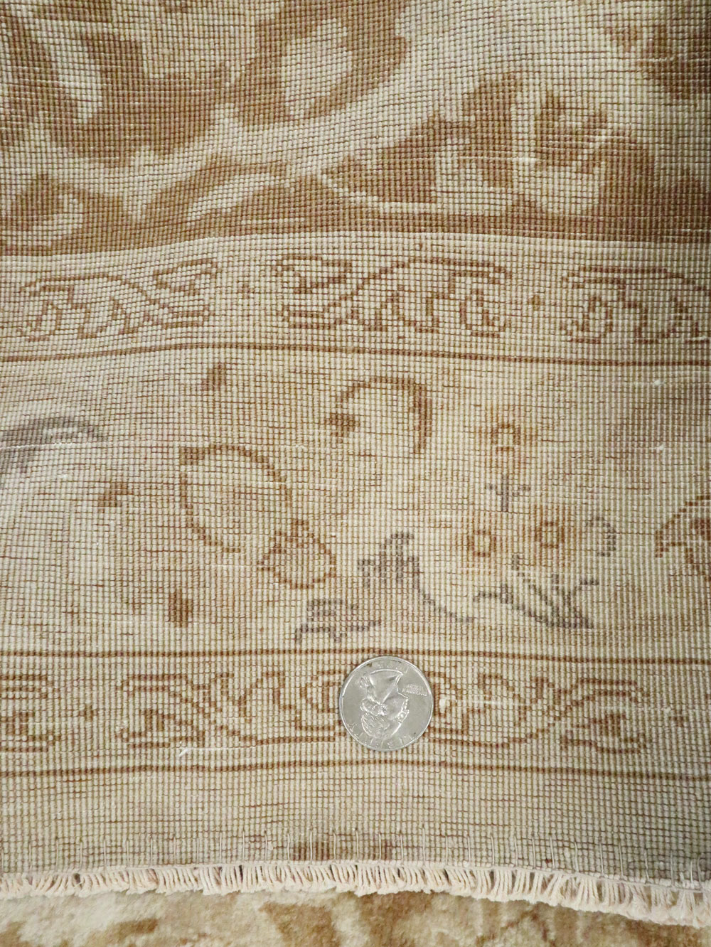 Vintage Persian Tabriz Square Carpet, No.14307 - Gsblank