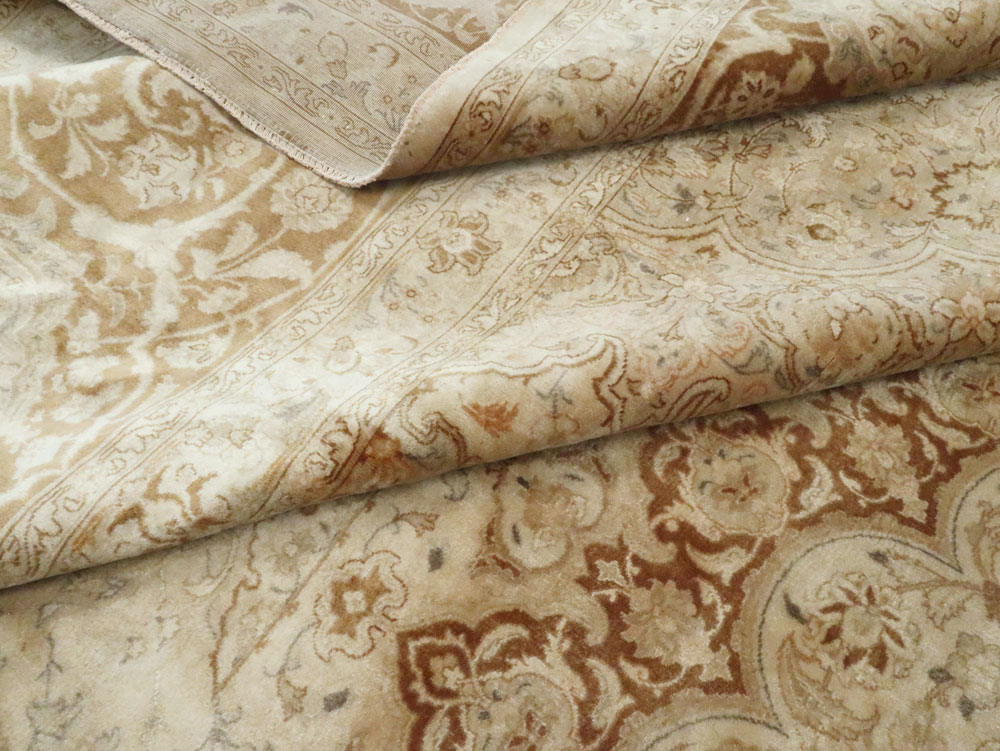 Vintage Persian Tabriz Square Carpet, No.14307 - Gsblank