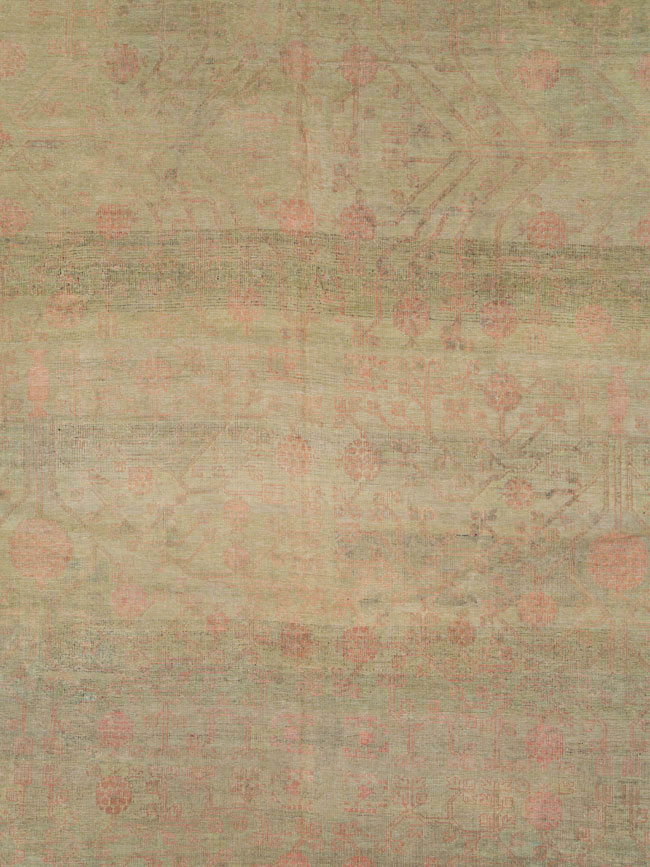 Antique East Turkestan Khotan Oversize Carpet, No.14309 - Gsblank
