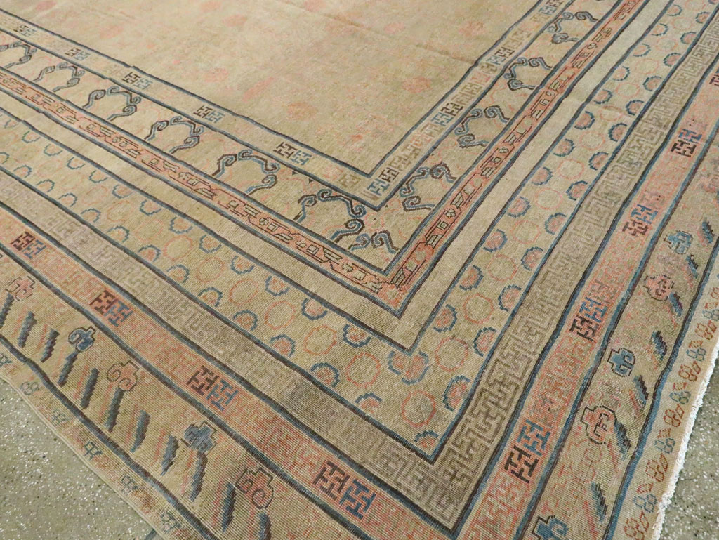 Antique East Turkestan Khotan Oversize Carpet, No.14309 - Gsblank