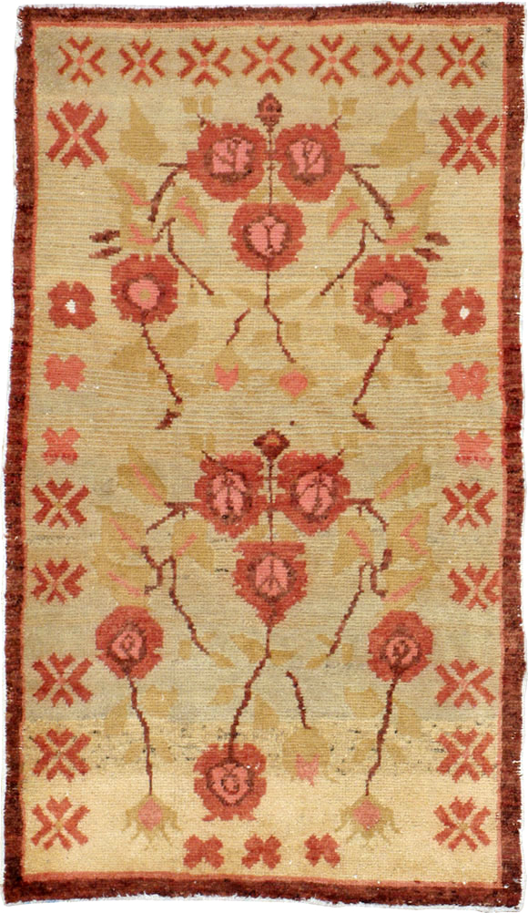 Vintage Turkish Anatolian Throw Rug, No.14326 - Gsblank