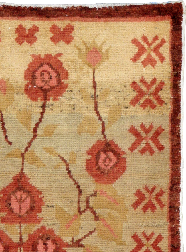 Vintage Turkish Anatolian Throw Rug, No.14326 - Gsblank