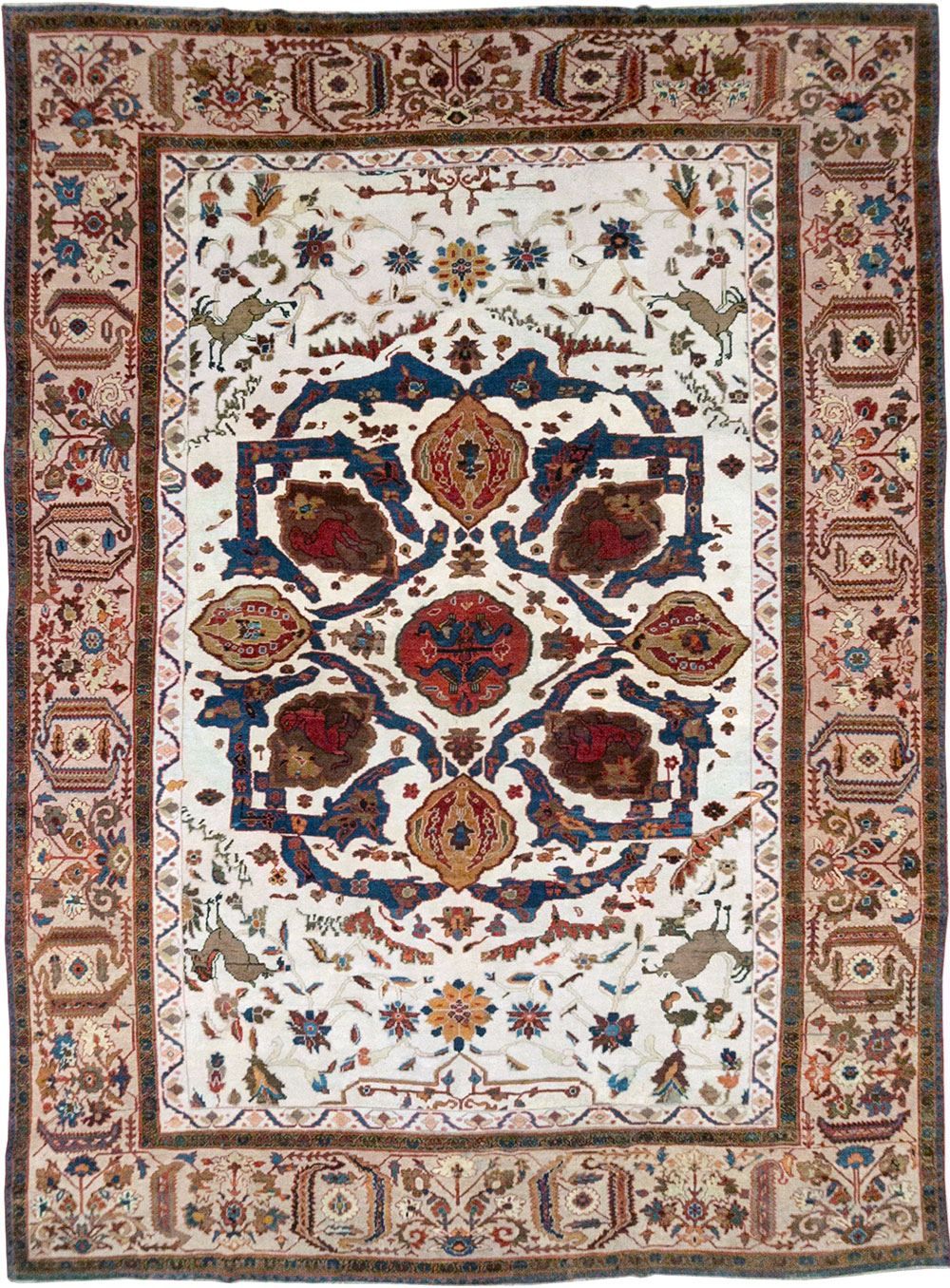 Antique Persian Sultanabad Large Room Size Carpet, No.14336 - Gsblank