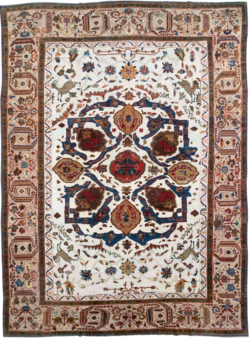 Antique Persian Sultanabad Large Room Size Carpet, No.14336 - Gsblank
