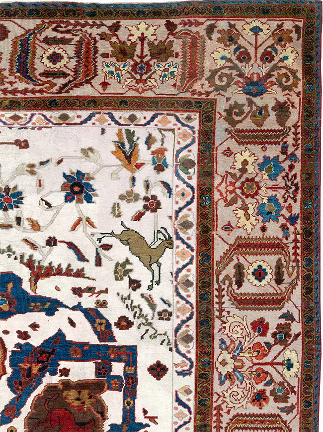 Antique Persian Sultanabad Large Room Size Carpet, No.14336 - Gsblank