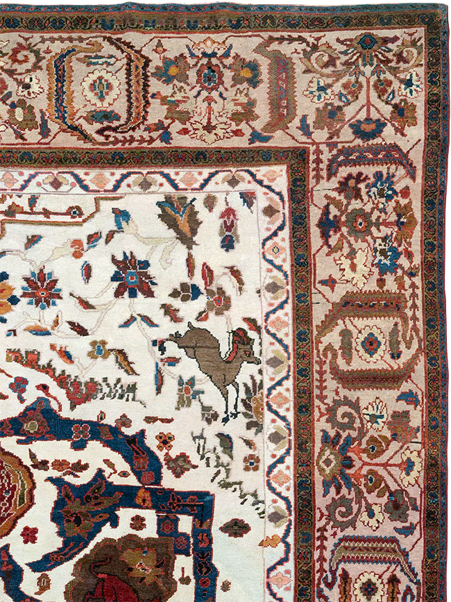 Antique Persian Sultanabad Large Room Size Carpet, No.14336 - Gsblank