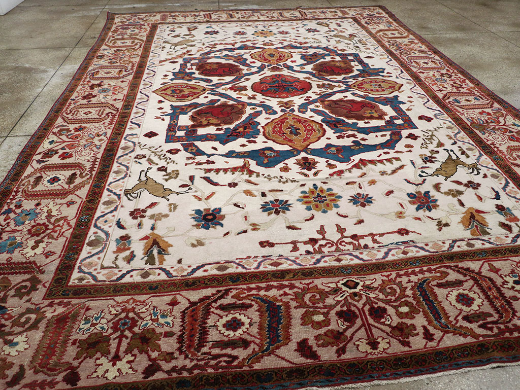 Antique Persian Sultanabad Large Room Size Carpet, No.14336 - Gsblank