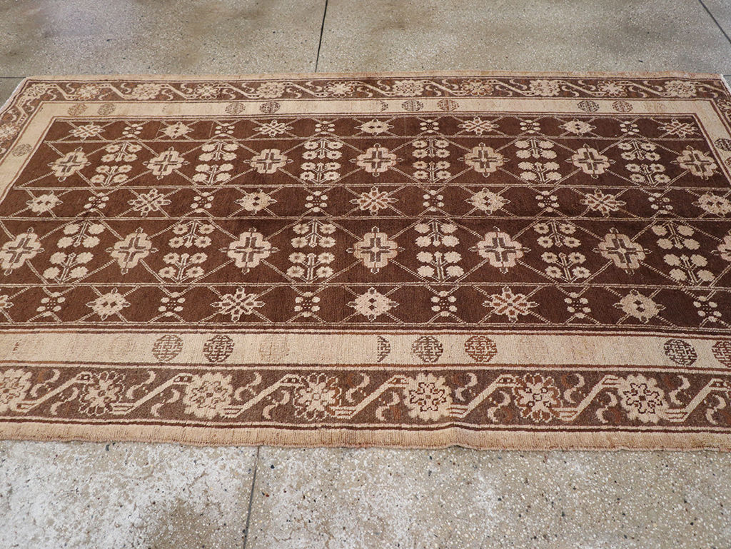 Antique East Turkestan Khotan Carpet, No.14345 - Gsblank