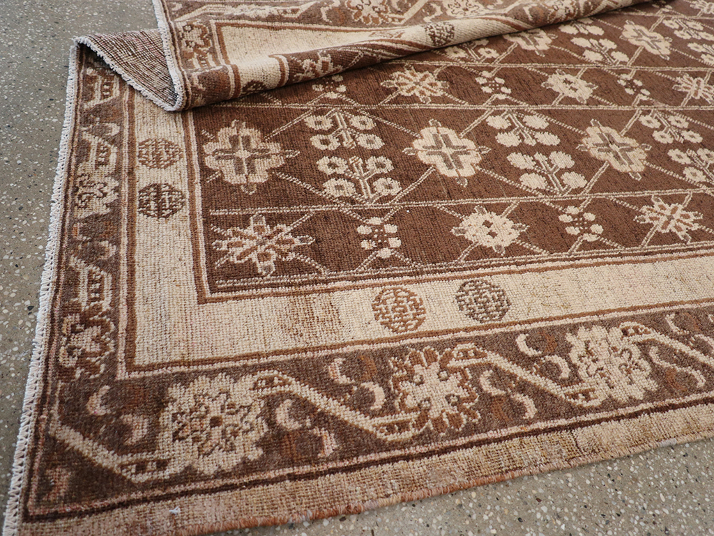 Antique East Turkestan Khotan Carpet, No.14345 - Gsblank