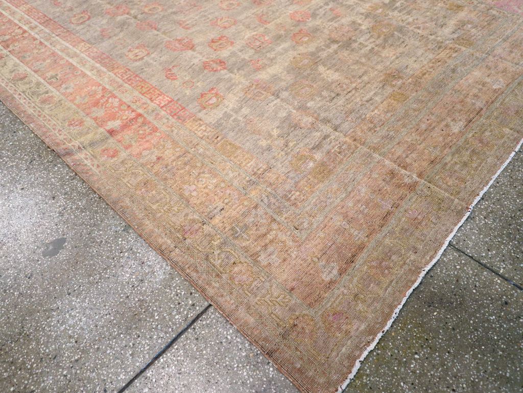 Antique East Turkestan Khotan Carpet, No.14346 - Gsblank